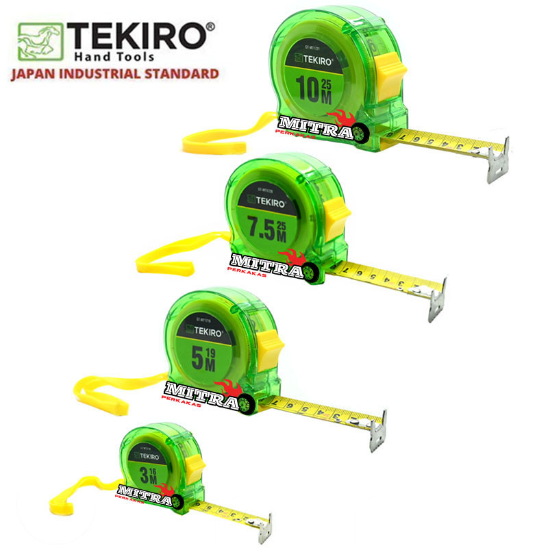 Jual Meteran TEKIRO Japan Transparan [Pilih Ukuran: 3M/5M/7.5M/10M ...