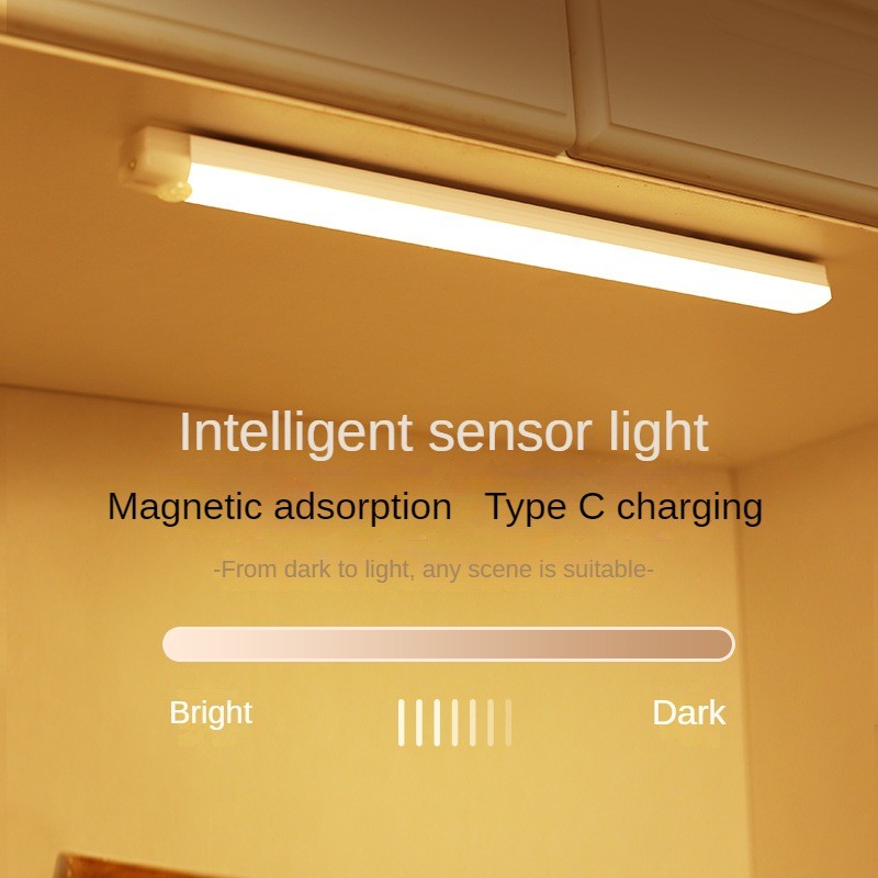 Jual Motion Sensor Night Light Wireless LED Light Type C Rechargeable ...