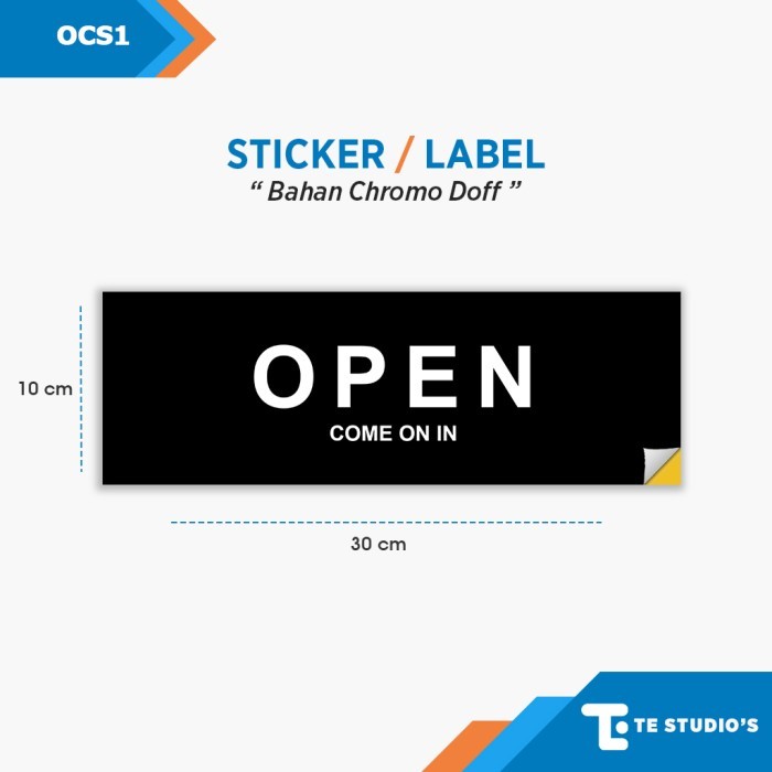Jual Stiker Buka Tutup Sticker Open Closed Rambu Tanda Sign Wall Sign ...
