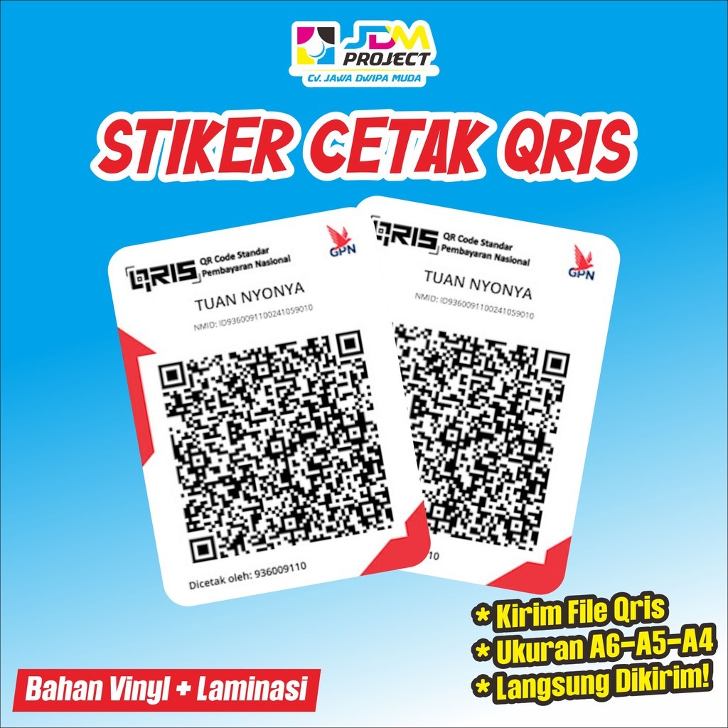 Jual Cetak Kilat - CETAK QRIS MURAH HIGH RESOLUSION | Shopee Indonesia