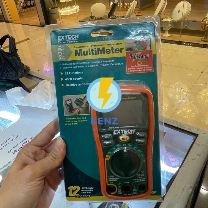 Jual Extech EX330 12 function mini multimeter non contact voltage ...