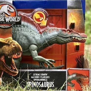 Jual Ready Jurassic World Mattel Spinosaurus Legacy Extreme Chompin Shopee Indonesia