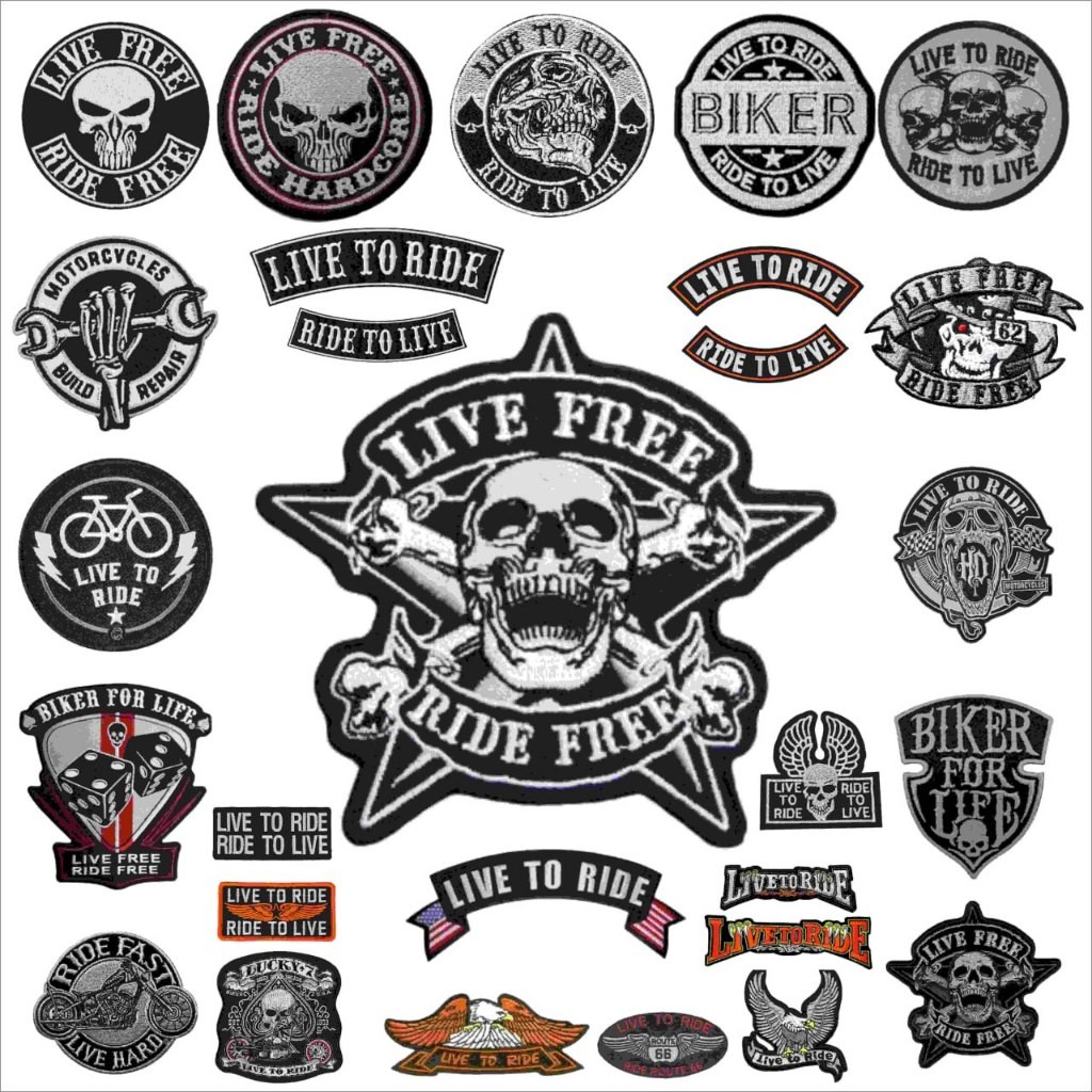 Jual SPORTPATCH Live To Ride Bikers Patch Bordir Logo Emblem Embroidery ...