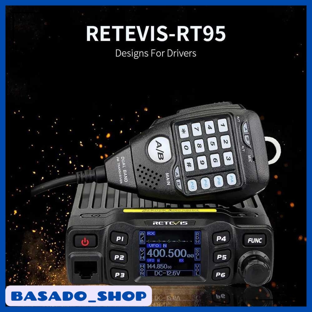 Jual RETEVIS Radio Rig Dual Band UHF VHF 200 Channel Digital Display ...