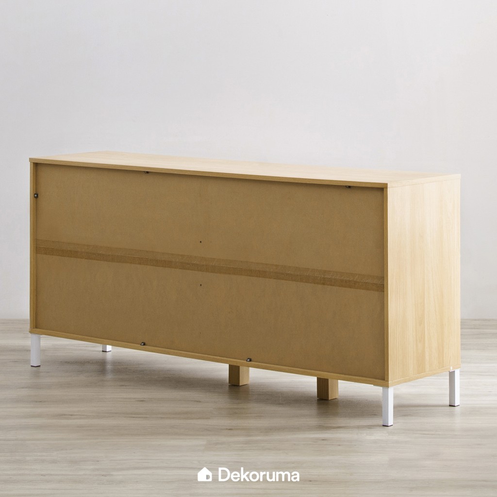 Jual Dekoruma Seno Lemari Kabinet Dengan Rak Buku Susun Kayu Olahan Credenza Buffet Table