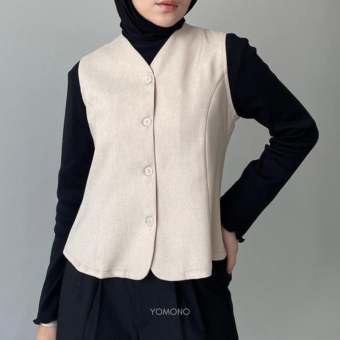 Jual YOMONO - Classy Vest Outer Basic Wanita | Shopee Indonesia