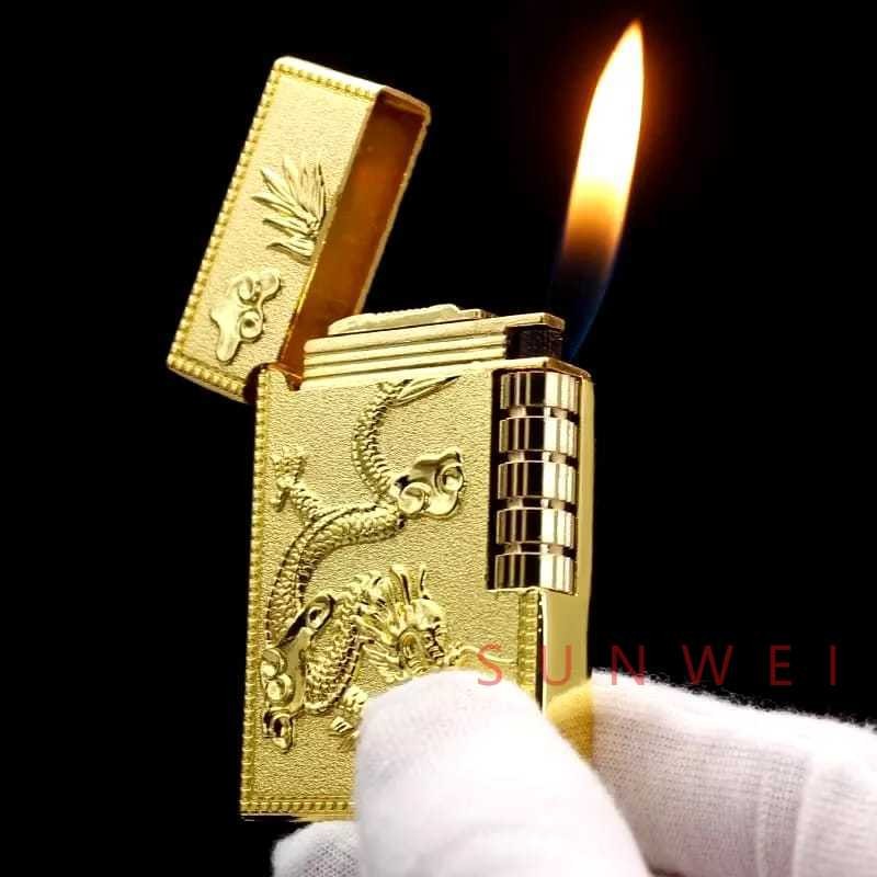 Jual Korek Api Model Dupont LM-1034 Motif Naga 3D Korek Gas(BISA COD ...