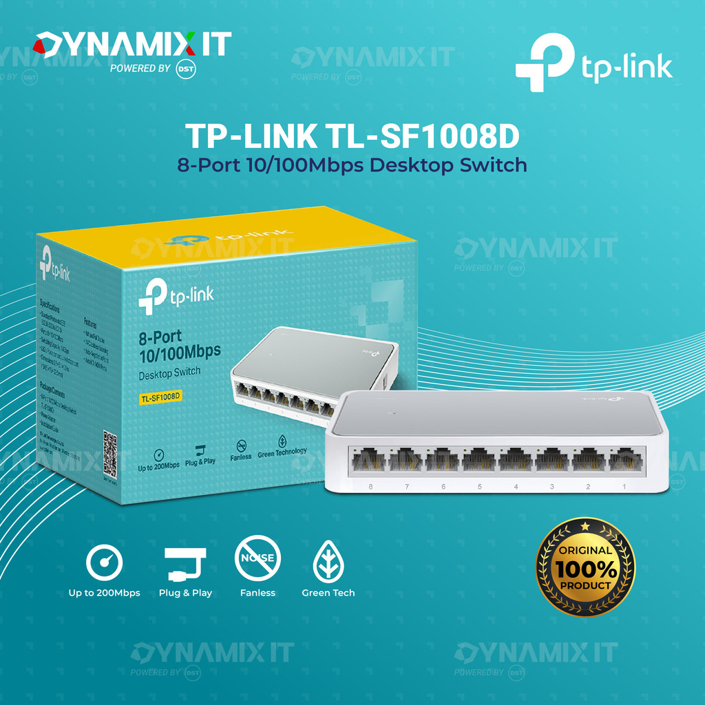 TP-Link - Switch de bureau 8 ports 10/100 Mbps TL-SF1008D à 39 DT seulement