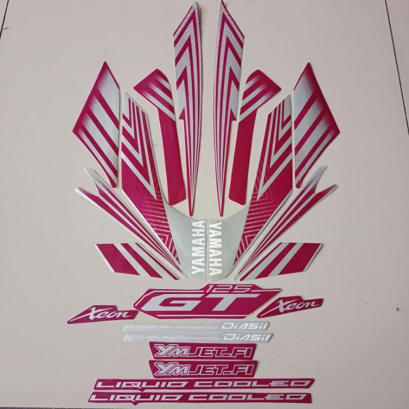 Jual Stiker Striping Motor Xeon GT 125 2014 violet full body ...
