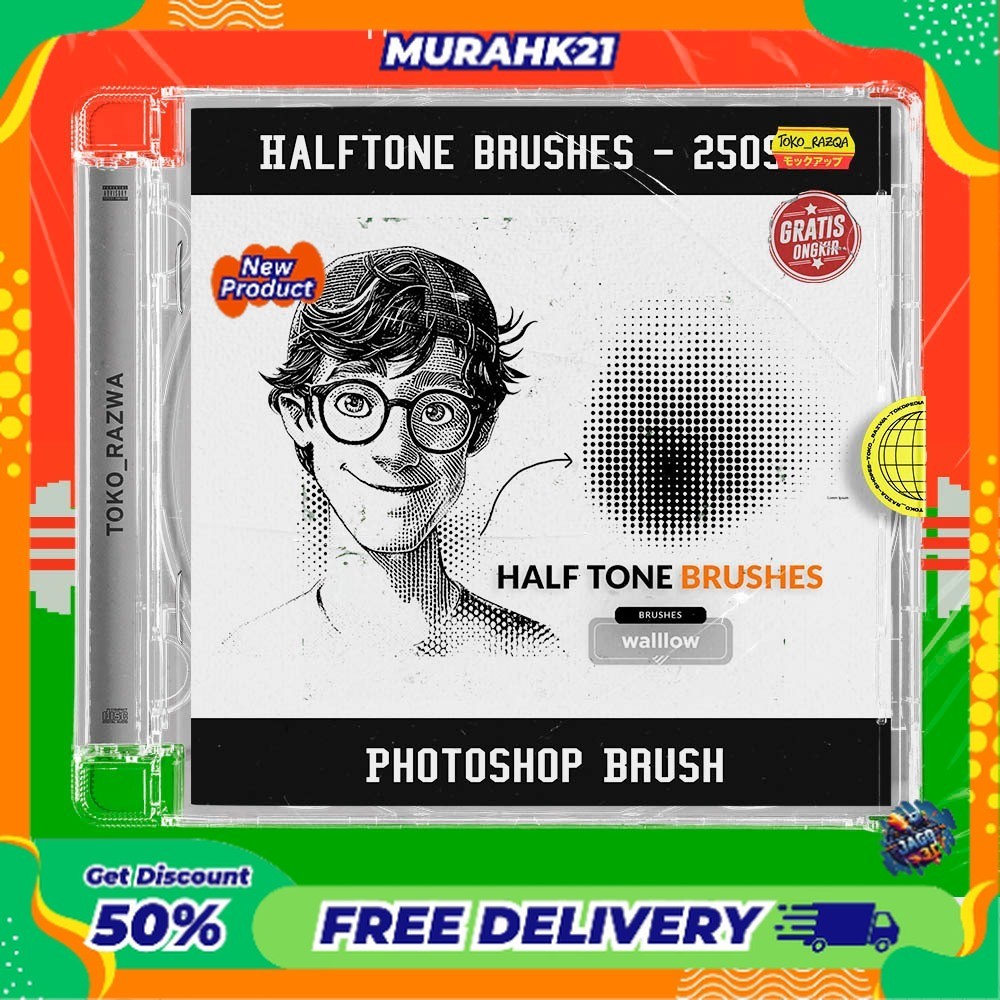 Jual Photoshop Brush - Halftone brushes - 250924 PS BRUSHES | Shopee ...