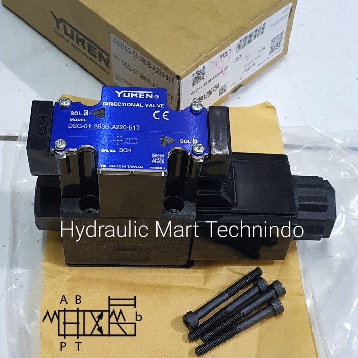 Jual DSG-01-2B3B-A220-50T YUKEN Taiwan original solenoid hydraulic ...