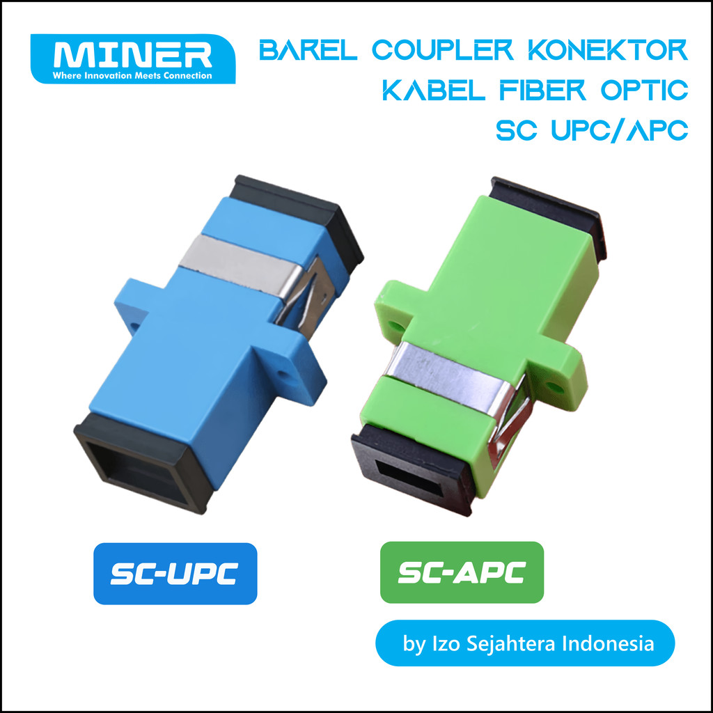 Jual Adapter Barel Coupler Konektor Kabel Fiber Optic SC UPC/APC ...