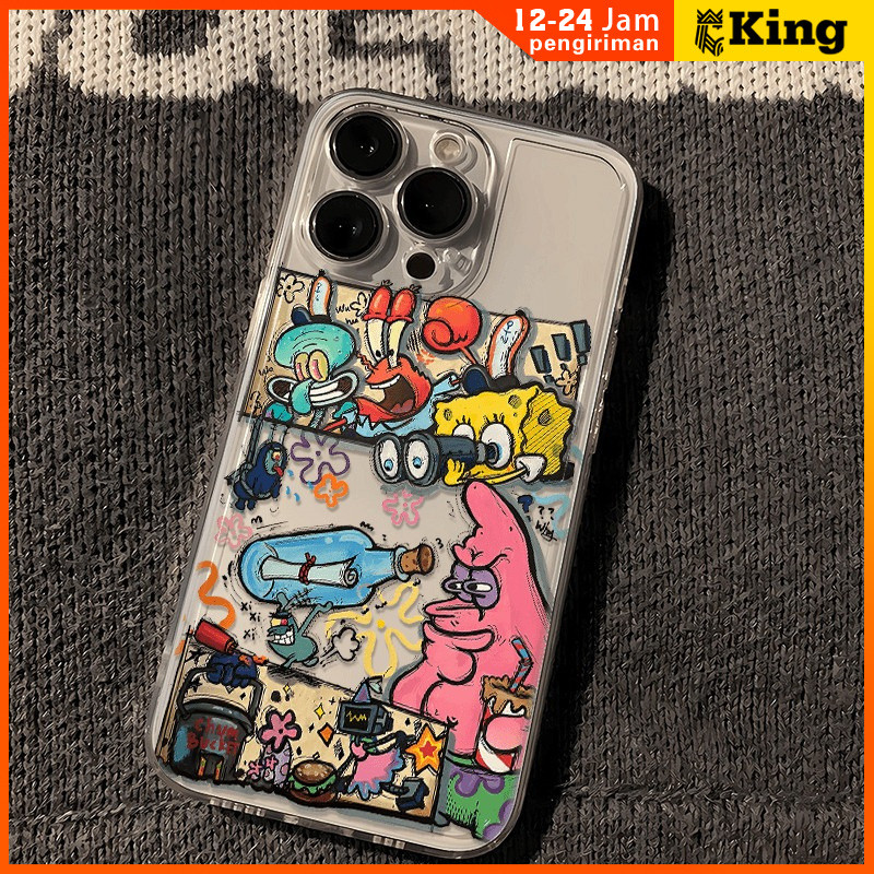 Jual Casing ponsel spongebob iPhone 6/7/8 X/XS XR Xs Max 11 11 Pro 11 ...