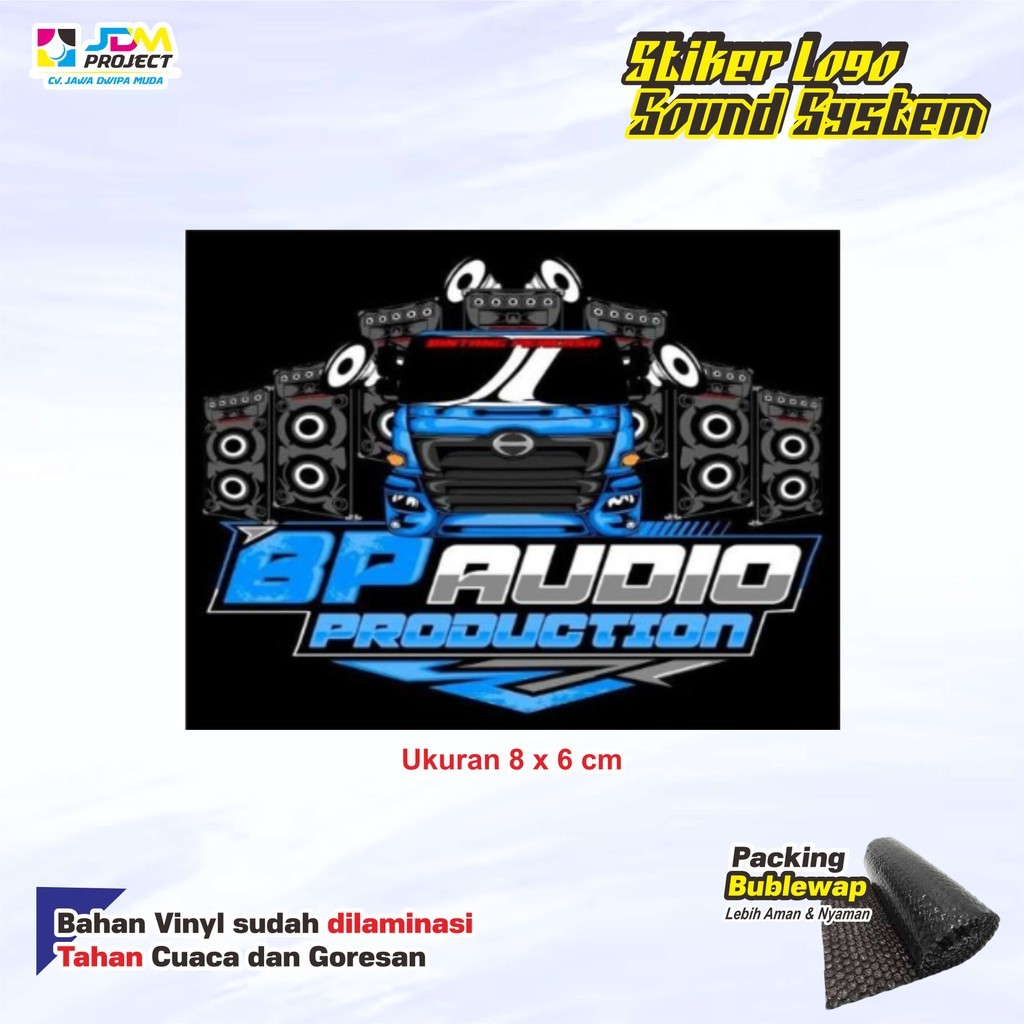 Jual Cetak Kilat - Stiker Sound System BP AUDIO / BINTANG PERKASA AUDIO ...