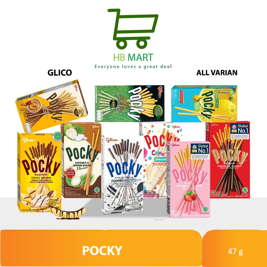 Jual Pocky Chocolate Stick Biscuit 47 Gr Cemilan Snack Shopee Indonesia