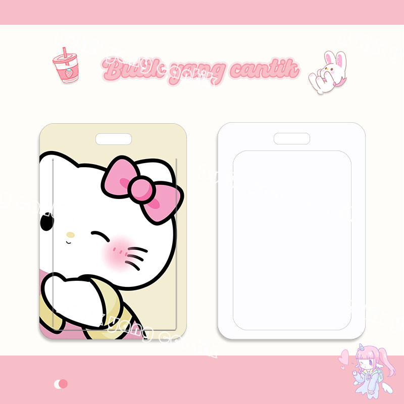 Jual ID CARD HOLDER, Tempat Kartu Couple Hello Kitty Lucu, Cocok untuk ...