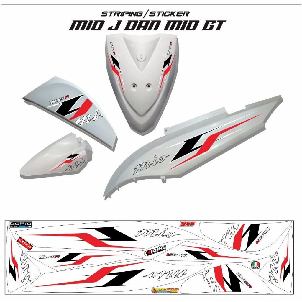 Jual VARIASI MOTOR STIKER ALL MOTOR MIO J / VARIASI STRIPING MIO GT ...