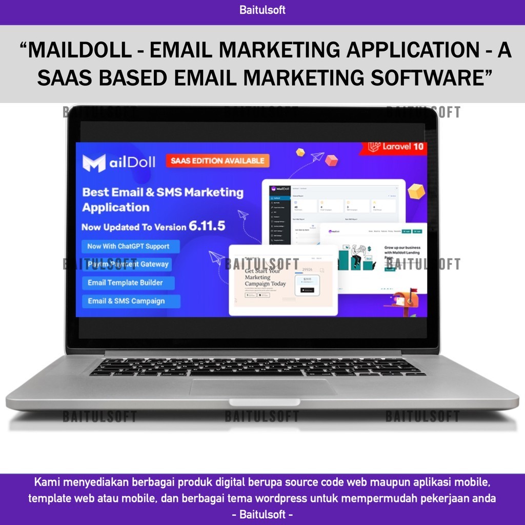 Jual SOURCE CODE APLIKASI WEB MAILDOLL - EMAIL MARKETING APPLICATION ...