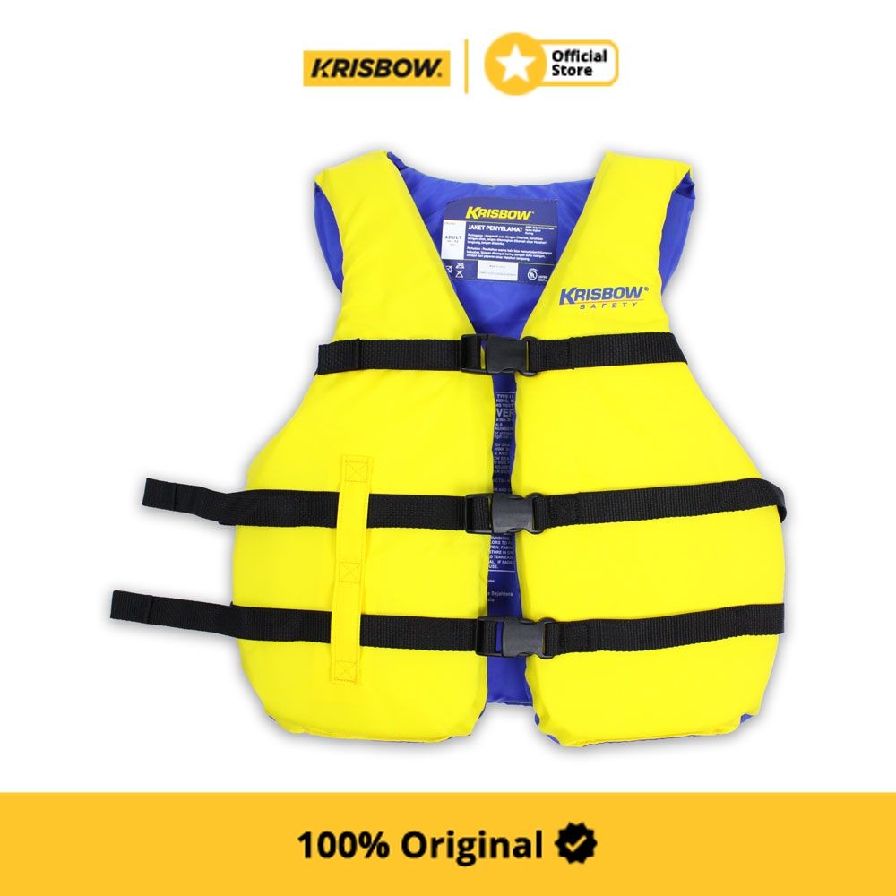 Jual Krisbow Life Vest Rompi Pelampung Dewasa All Size Kuning - Main Image