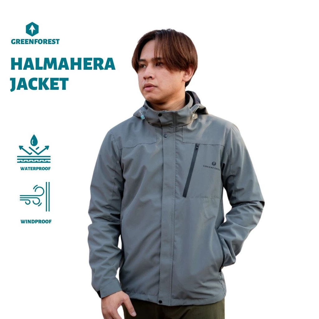 Greenforest Halmahera Jaket Gunung Waterproof Inner Mesh Pria dan Wanita
