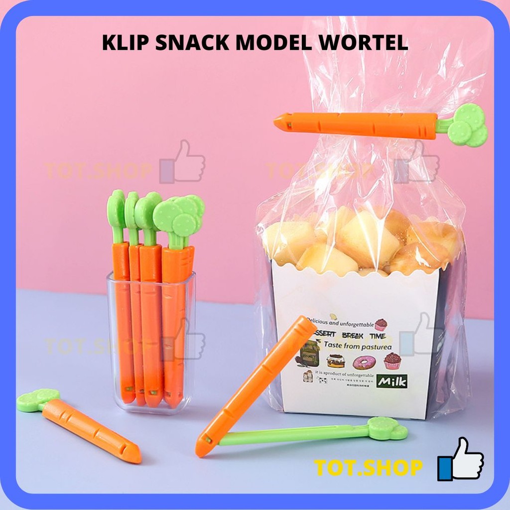 Jual KLIP WORTEL Klip Snack Klip penyegel & Penjepit Kemasan Makanan ...