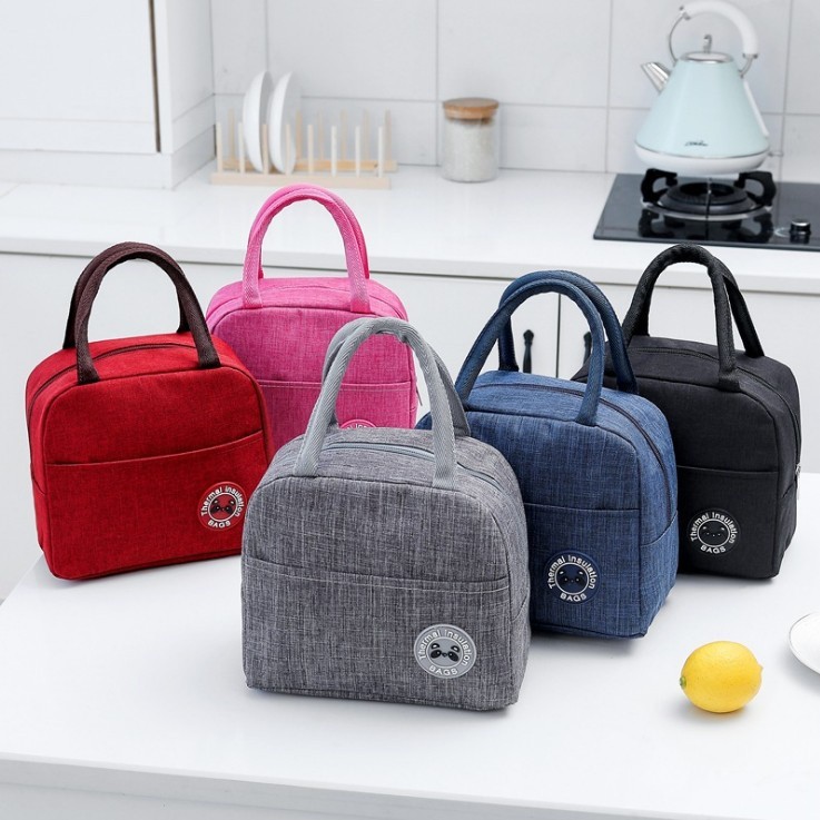 Tas Bekal Makan Thermal Insulated Lunch Bag Cooler Premium Travel - Makinfshion