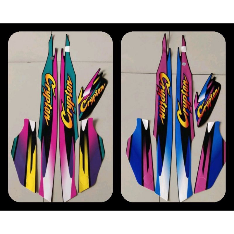 Jual STICKER STRIPING LIS LES POLET BODY MOTOR YAMAHA CRYPTON 1996 1997 ...