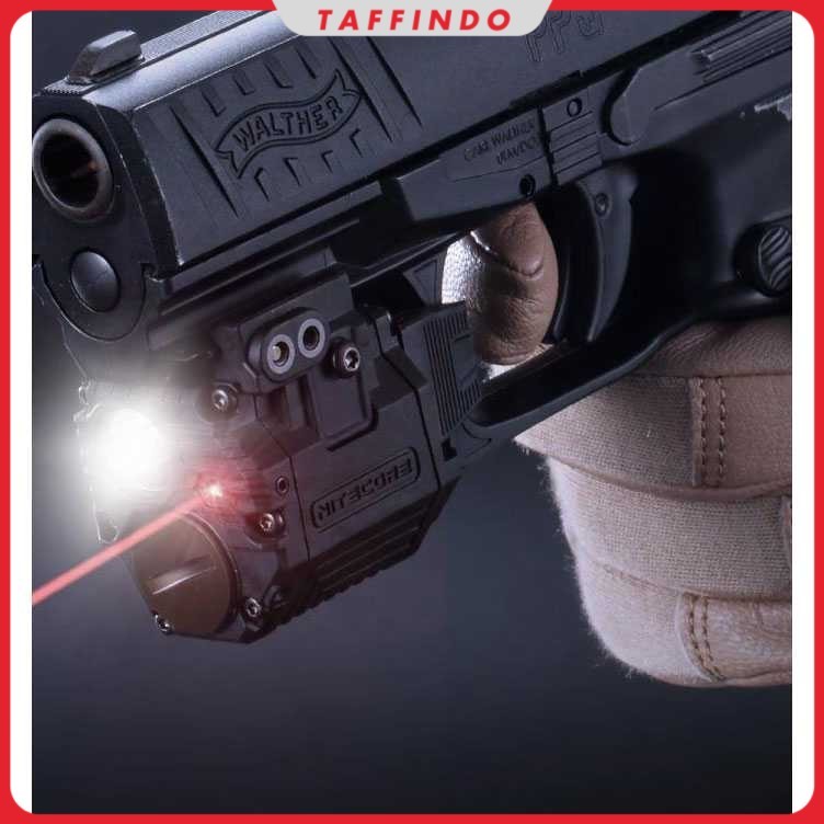 Jual NITECORE Senter Pistol Tactical Gun Light XP-G2 S3 Red Laser 300Lm ...