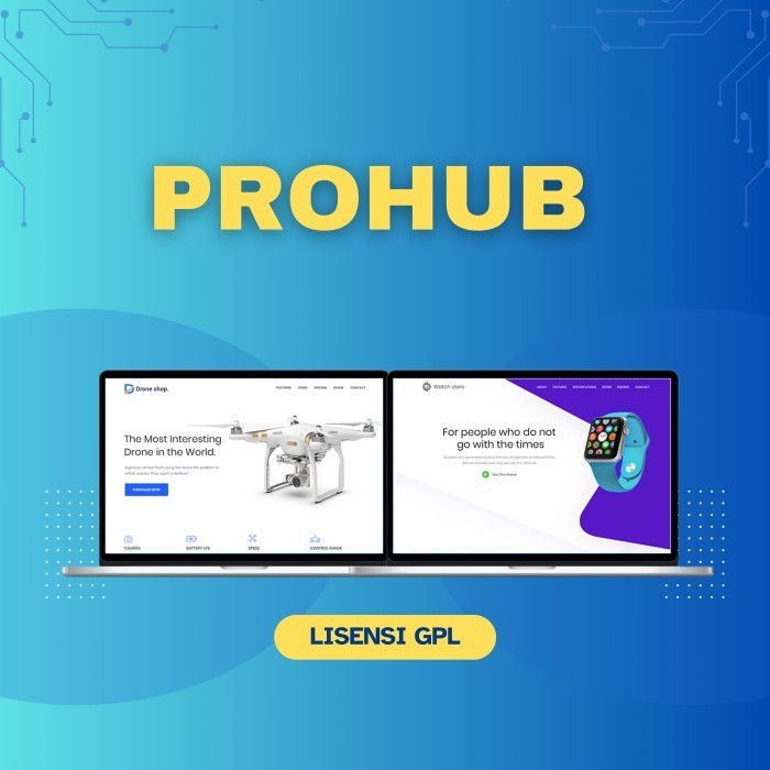 Jual Template Prohub Company Product HTML Lisensi Original GPL | Shopee ...