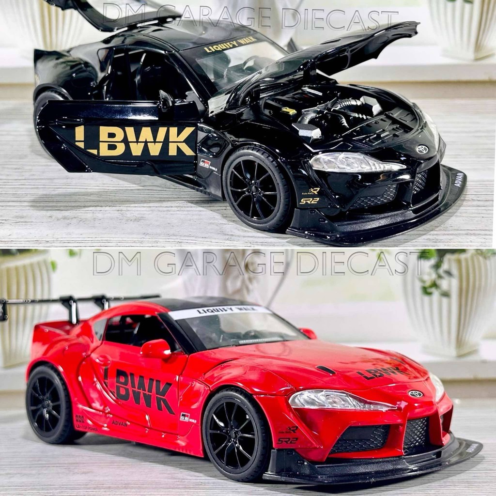 Jual DIECAST TOYOTA GR SUPRA LBWK LIBERTY WALK SKALA 1:22 MINIATUR ...
