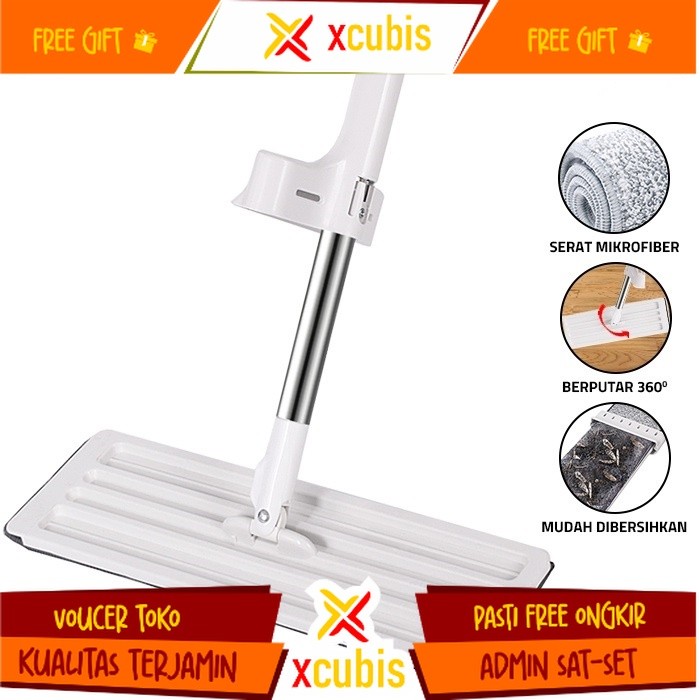 Jual ALAT PEL LANTAI TARIK FLAT MOP PERAS TANPA TANGAN PEMBERSIH LANTAI