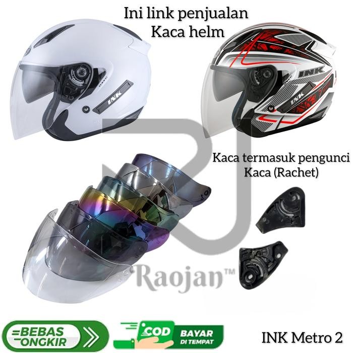 Jual Kaca helm INK Metro Visor helm INK Metro 2 Rachet | Shopee Indonesia