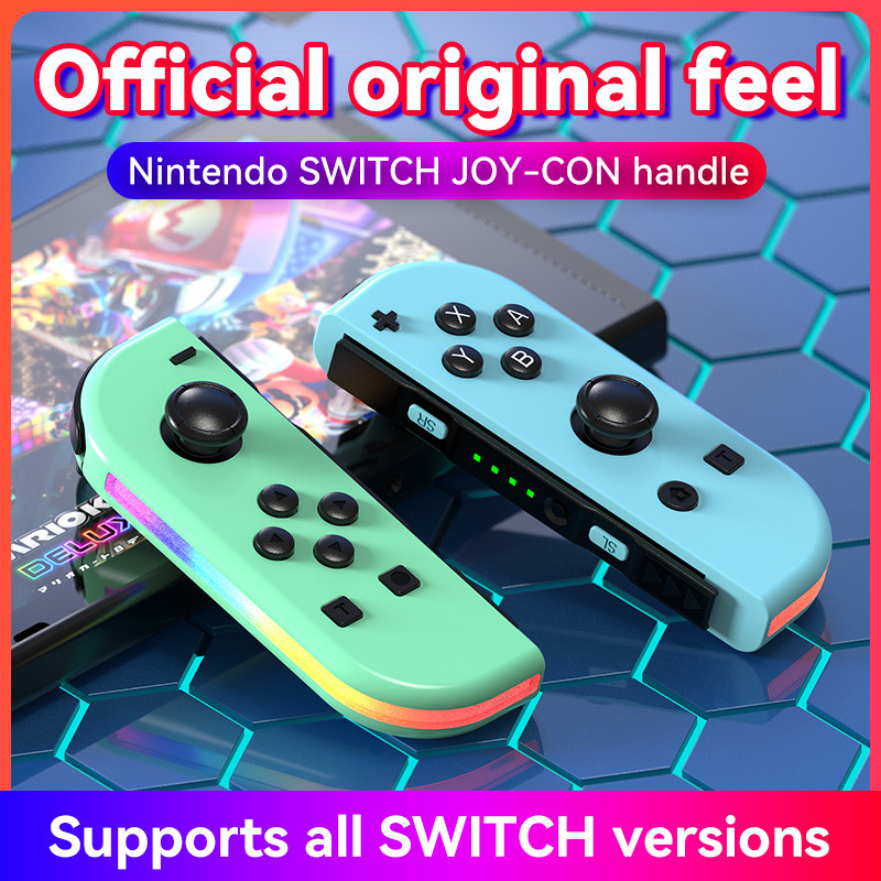 Jual switchJOYCON Wireless controller NS host left and right with RGB ...