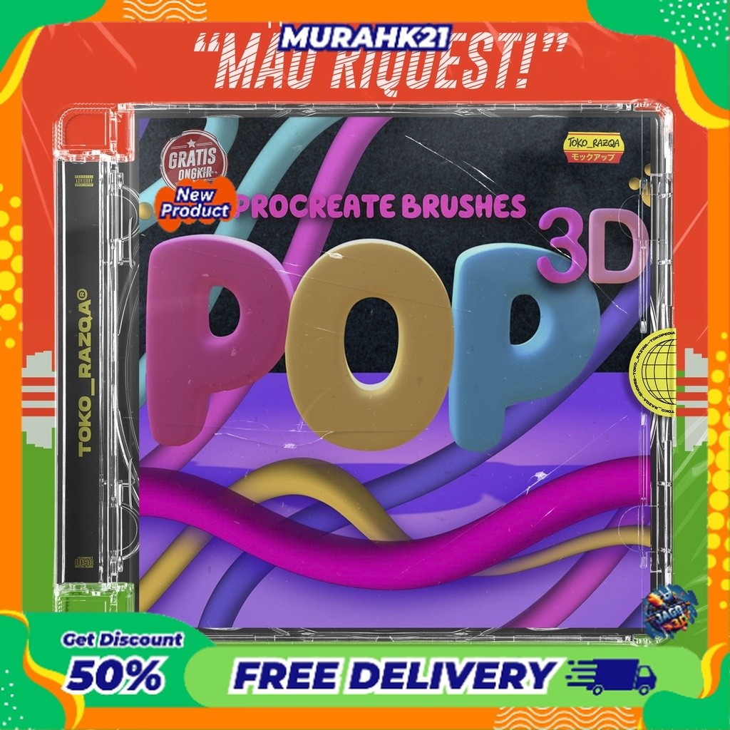 Jual Pop 3D Procreate Brushes PROCEATEBRUSH | Shopee Indonesia