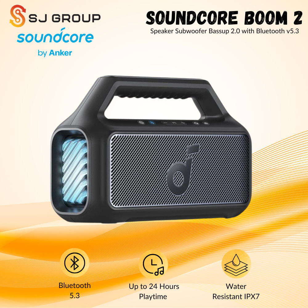 Soundcore Boom Bluetooth Speaker Party Box 30W RMS BassUp 18 Hours IPX  Anker Boom2 A3138