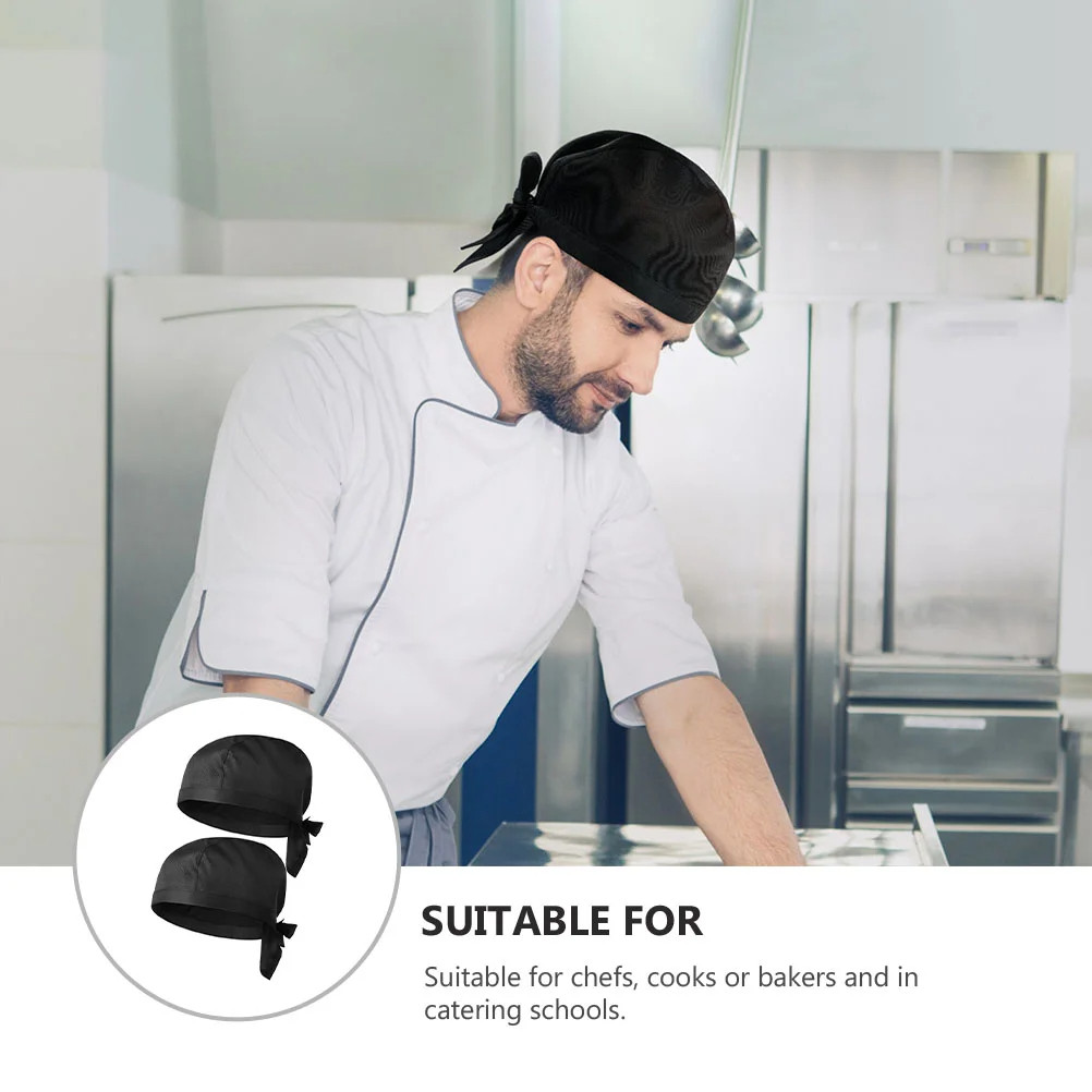 Jual 2PCS Topi Chef Serbaguna Topi Koki Cantik Topi Pirate Chef ...