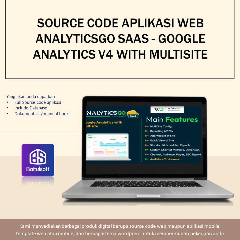 Jual SOURCE CODE APLIKASI WEB ANALYTICSGO SAAS - GOOGLE ANALYTICS V4 ...