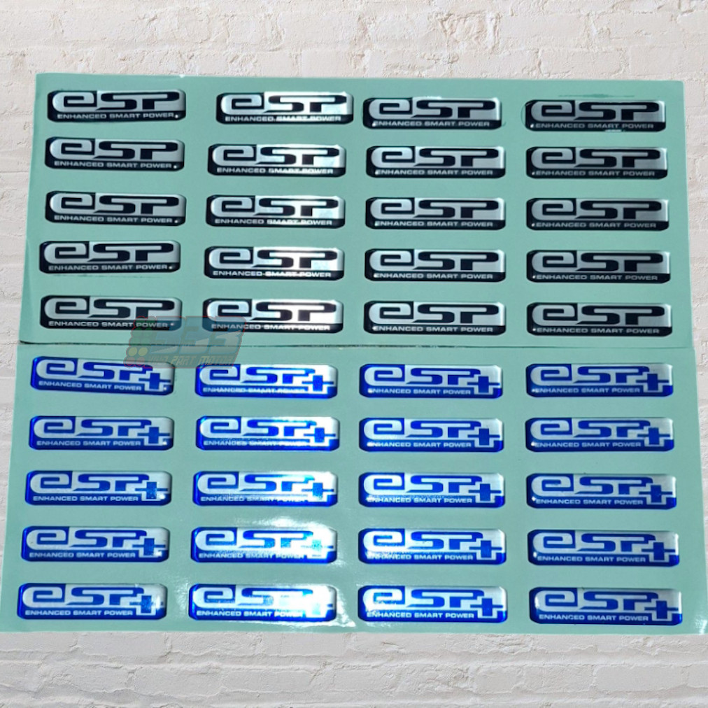 Jual cod - sticker logo emblem esp esp+ honda tutup box filter udara ...