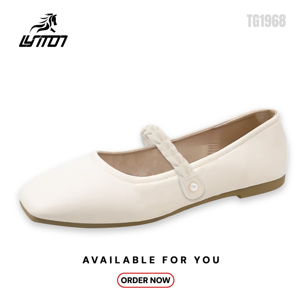 LYT Scoups FREE BOX Sepatu Flatshoes Wanita Slip On Sepatu Balet Wanita  TG1968