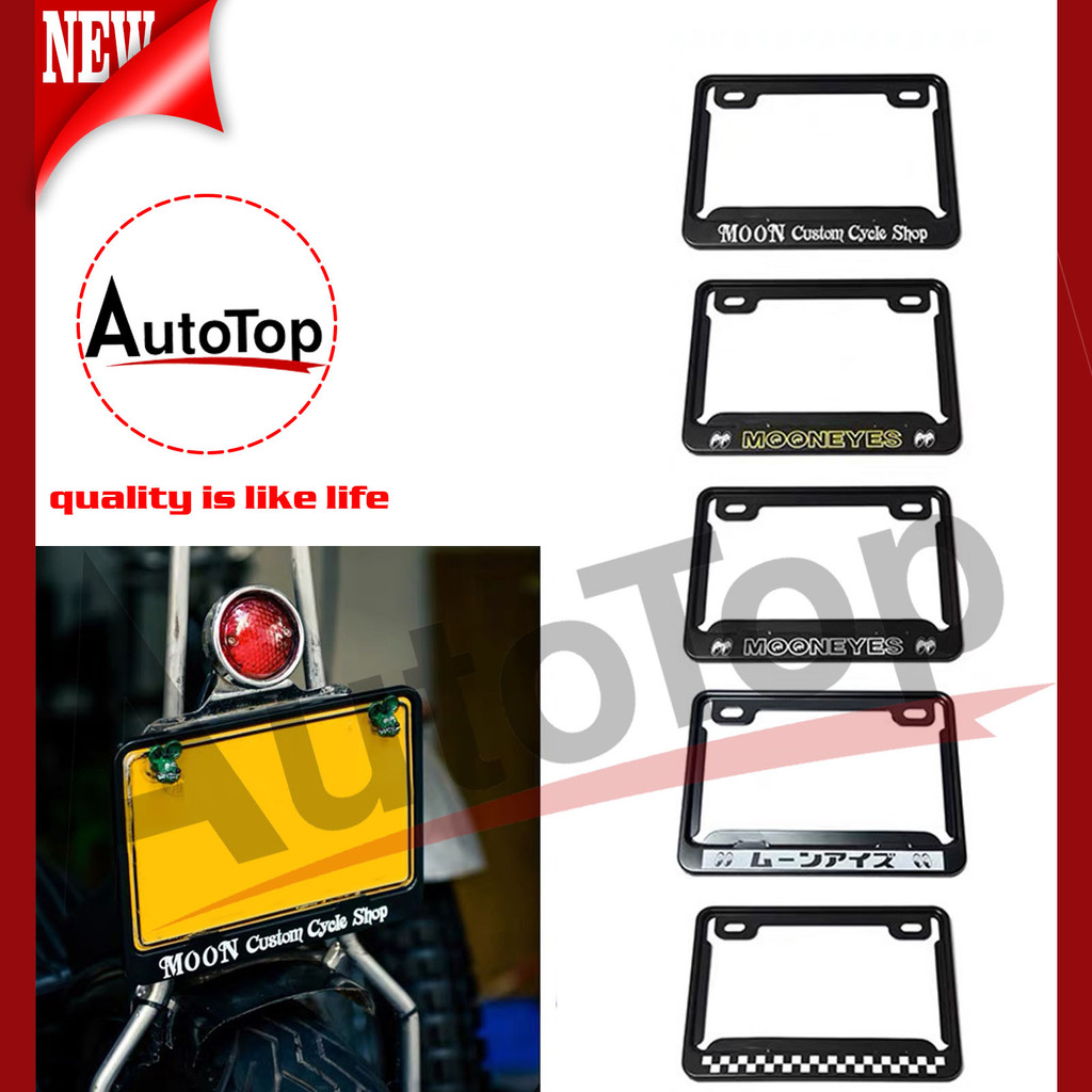 Jual AUTOTOP Cover Frame Plat Nomor cover plat nomor mobil hitam ...