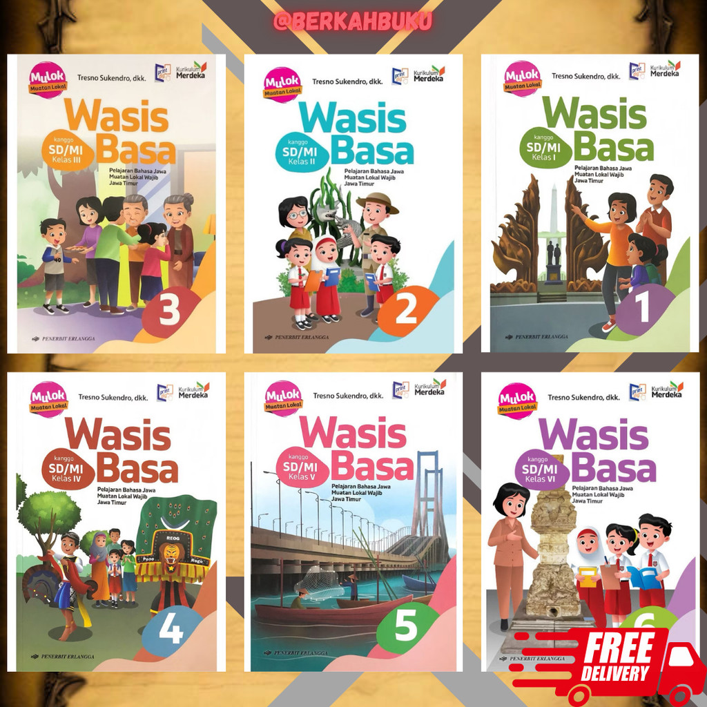 Jual Buku Wasis Basa Sd dan MI 1 2 3 4 5 6 Penerbit Erlangga Kurikulum ...