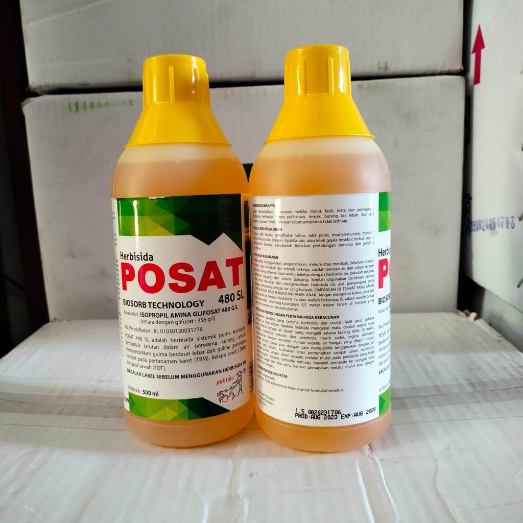 Jual Herbisida Posat 480 SL 1 Liter obat rumput Pembasmi Rumput Tuntas ...