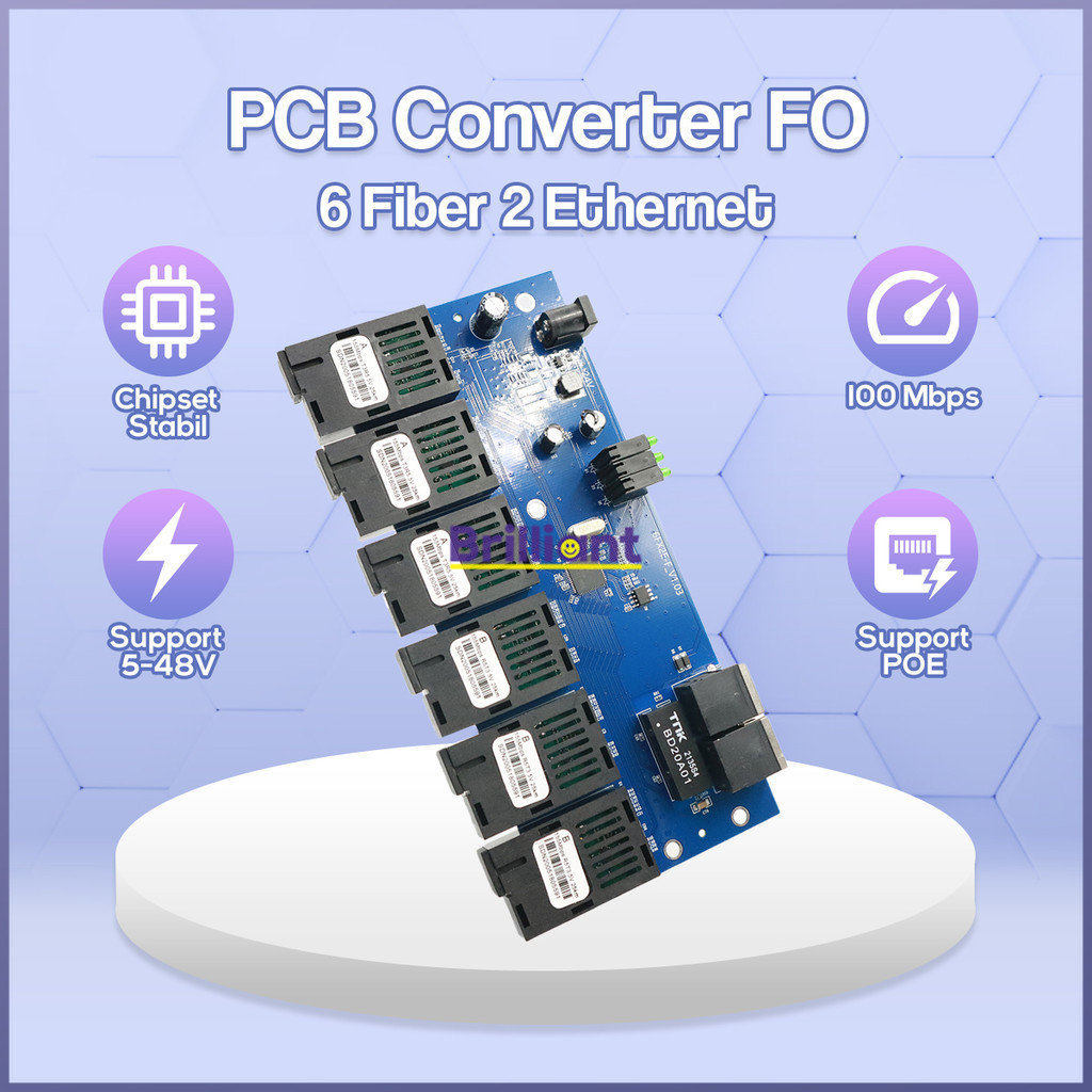 Jual Adapter Converter Ethernet Fiber Optical 2 RJ45 6 / 100 M 20km 10 ...