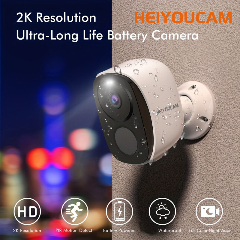 Jual Security Cameras Wireless Outdoor, 2K 3MP Battery Powered WiFi ...