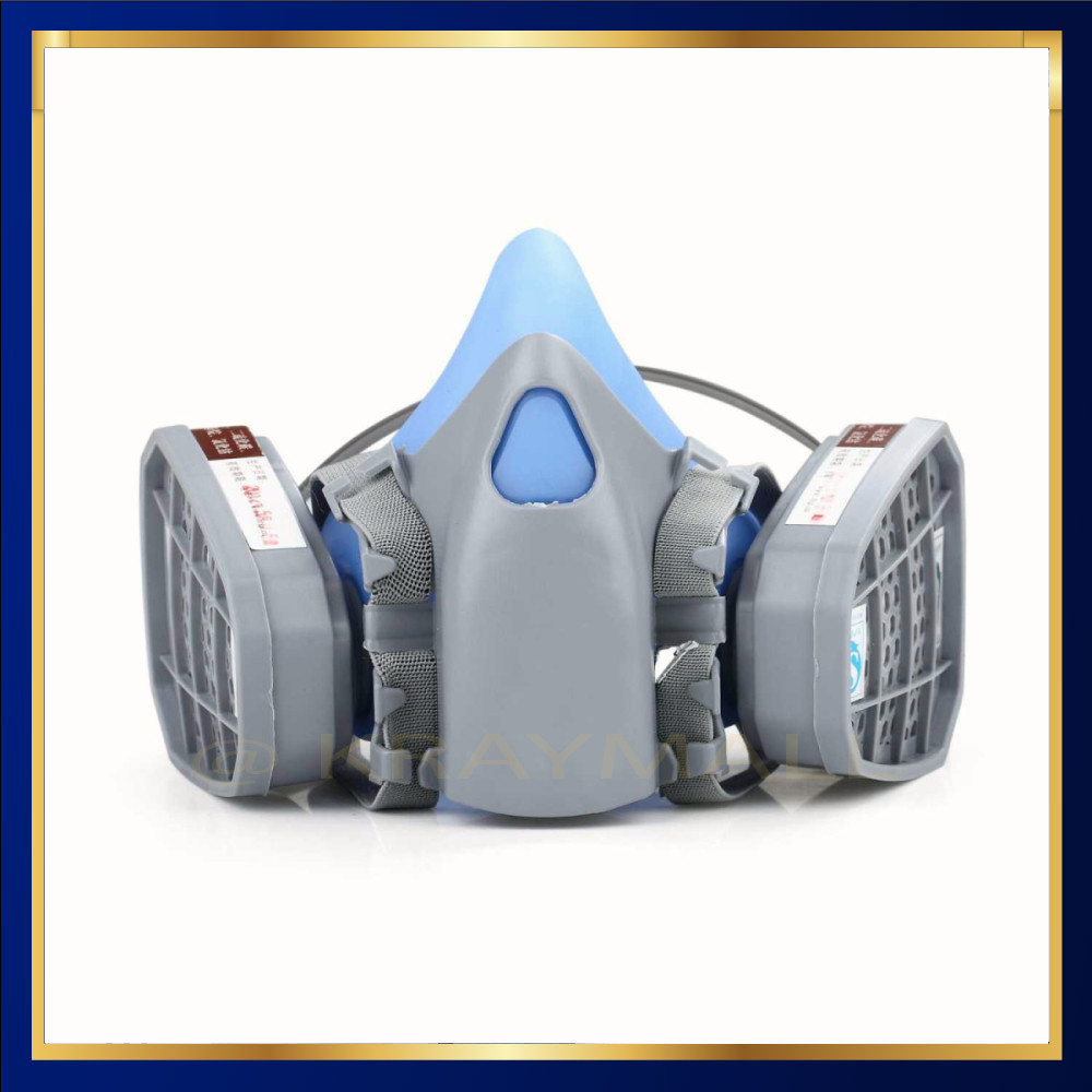 Jual Masker Gas Respirator Half Face Industrial Dual Filtration 95 ...