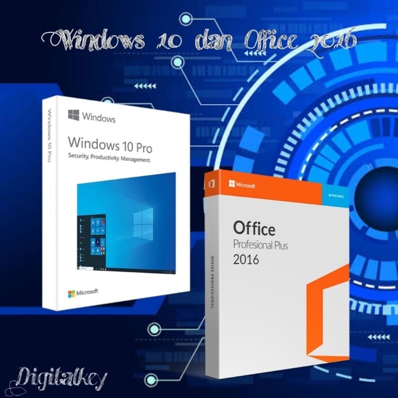 Jual Windows 10 Pro dan Office 2016 Lisensi SN asli untuk 32/64 bit ...
