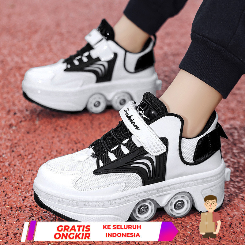 Jual PESTA GAJIAN Sepatu Roda sepatu selama 6-15 tahun empat roda ...