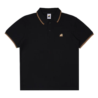 House of Smith Polo Shirt - Gold Line Polo Shirt Black - Kaos Polo Pria