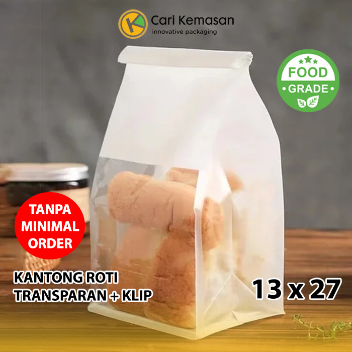 Jual [TANPA MINIMAL ORDER] Kantong Roti 13 x 27 Kemasan Kertas dengan ...