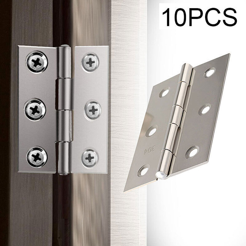 Jual 10pcs Stainless Steel Door Hinges Cabinet Doors Windows Wooden Box ...